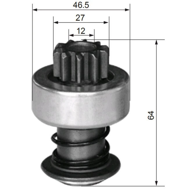 Countershaft For Starter Motor