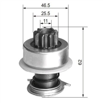 Qual è il consumo energetico di un motorino di avviamento Bendix Drive?